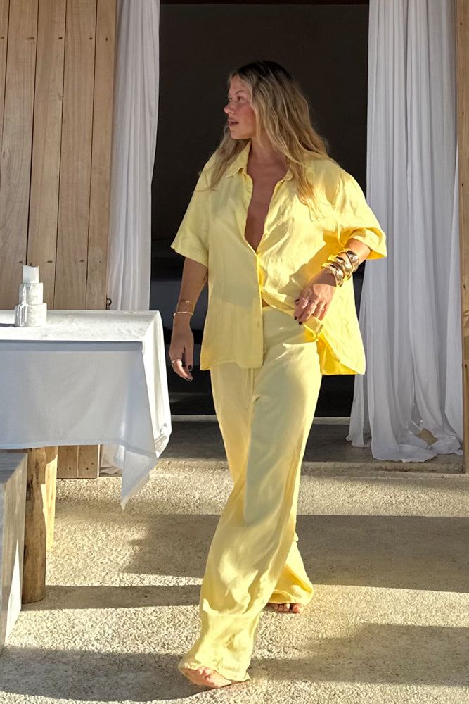Turquoise Lane The Label - The Zanzibar Pant - Limoncello