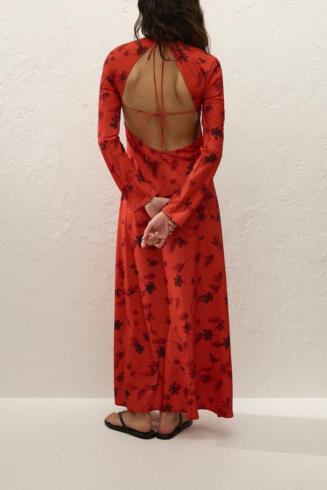 Shop Faithfull The Brand - Mesa Maxi Dress - Pirazzo Floral - Rosso