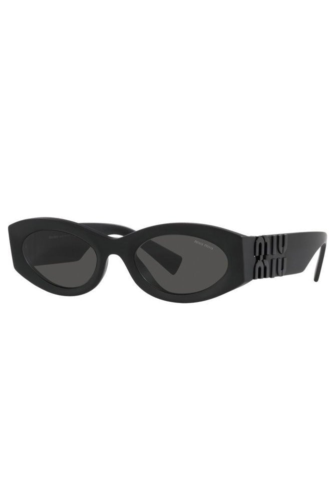 Shop Miu Miu - MIU MIU Glimpse Sunglasses 11WS - Black