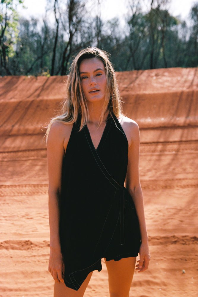knee length dresses for ladies For Love & Lemons Jackson Mini Dress – Dolls Kill main image 0