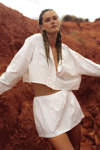 The Luca Mini Skirt - White