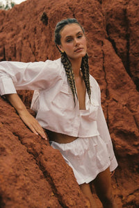 The Luca Mini Skirt - White
