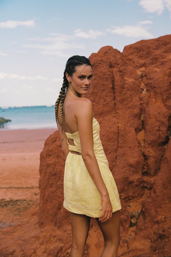 Shop Turquoise Lane The Label The Ruby Strapless Mini Dress