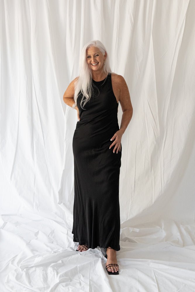 Shop Turquoise Lane The Label - The Andie Dress - Noir - Turquoise Lane